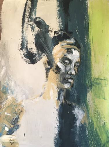 Original Abstract Portrait Paintings by Attila Bálint Tisch