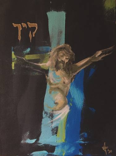 Original Abstract Expressionism Religion Paintings by Attila Bálint Tisch