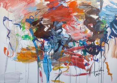 Original Abstract Expressionism Abstract Paintings by Aram Simonyan