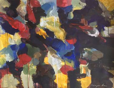 Original Abstract Expressionism Abstract Paintings by Aram Simonyan