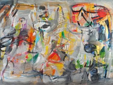 Original Abstract Expressionism Abstract Paintings by Aram Simonyan