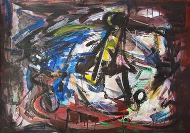 Original Abstract Expressionism Abstract Paintings by Aram Simonyan