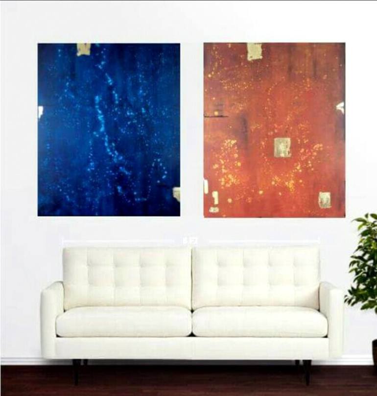 Original Modern Abstract Painting by Jacqueline Mac Mootry-Everaert