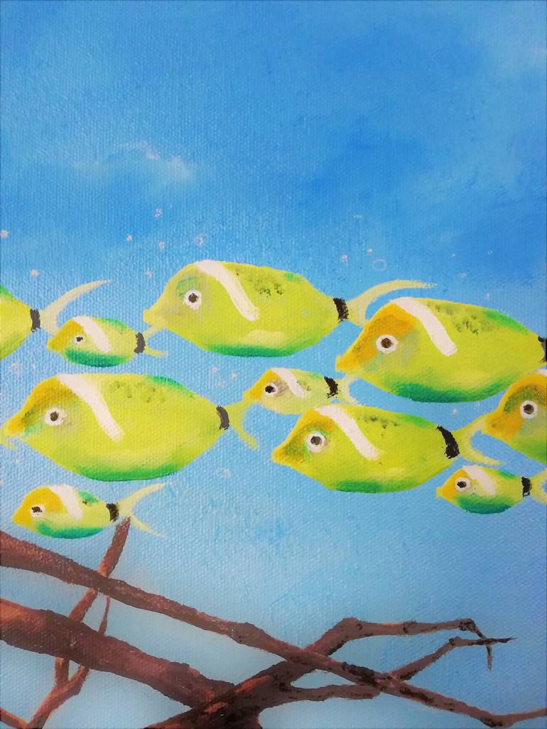 Original Fish Painting by Jacqueline Mac Mootry-Everaert
