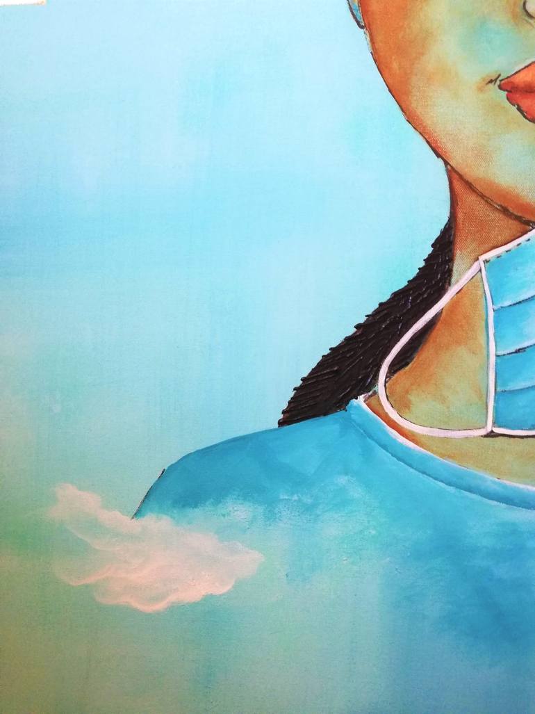 Original Realism Politics Painting by Jacqueline Mac Mootry-Everaert