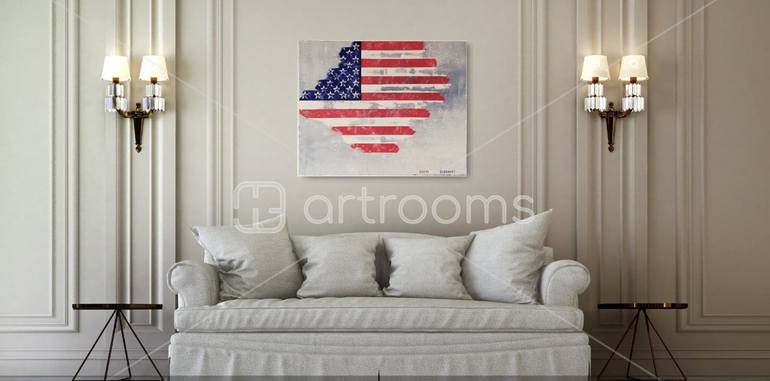 Original Abstract Expressionism Pop Culture/Celebrity Painting by Jacqueline Mac Mootry-Everaert