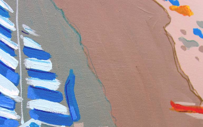 Original Modernism Beach Painting by Kay Ashton