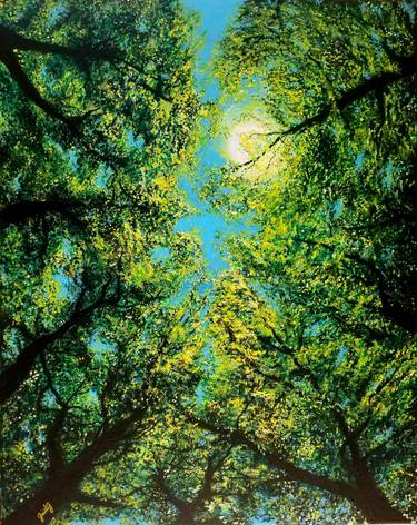 Print of Figurative Tree Paintings by Gaid Guillou