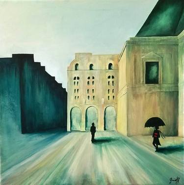 Original Figurative Architecture Paintings by Gaid Guillou
