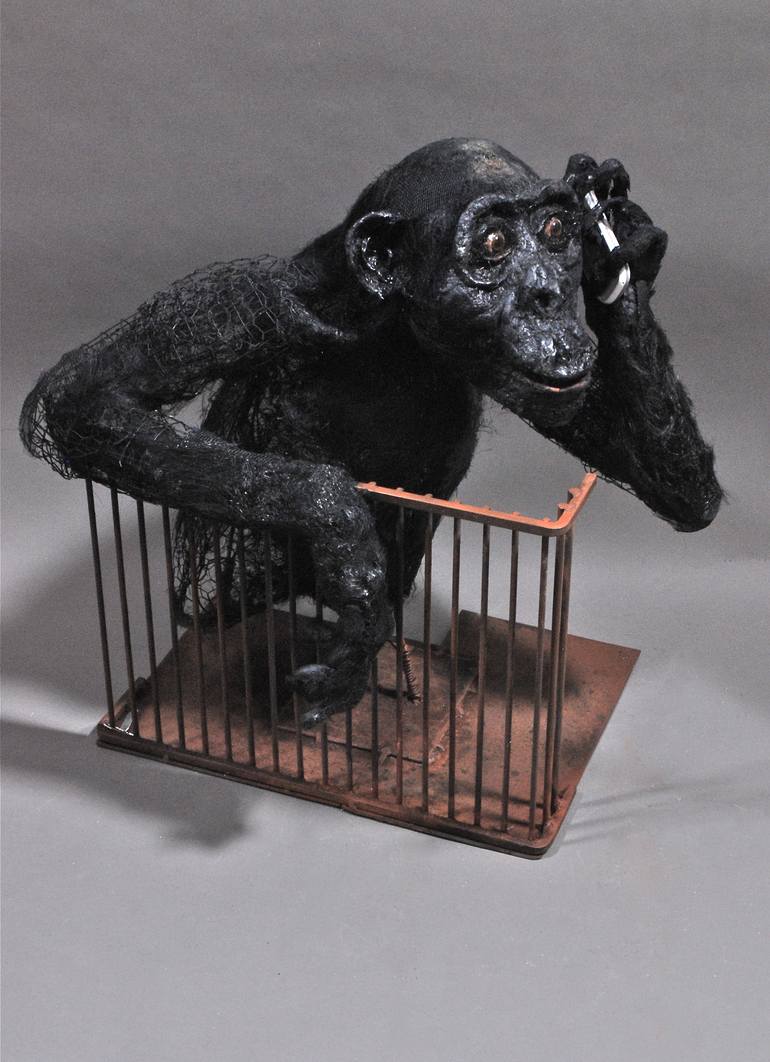 bonobo calling-out - Print