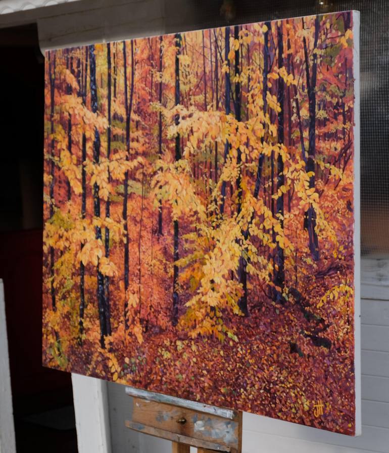 Original Expressionism Landscape Painting by John Hancock