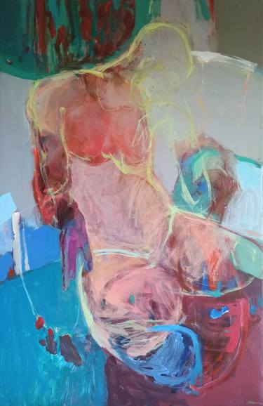Original Abstract People Paintings by Magdalena Morey