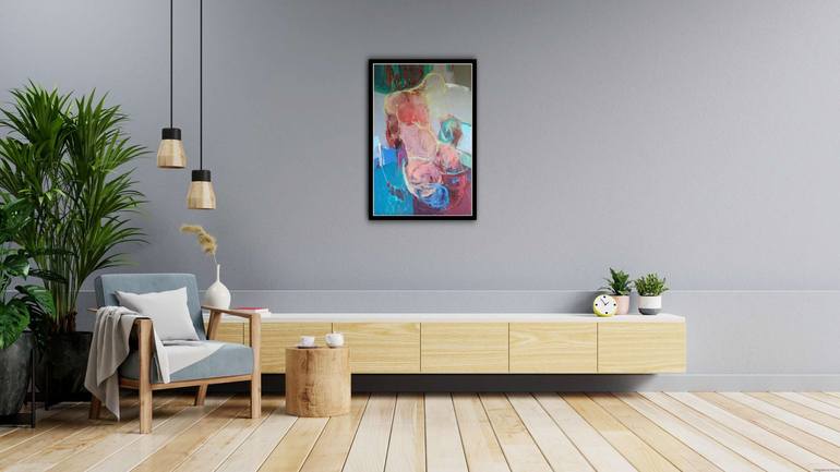 Original Abstract People Painting by Magdalena Morey