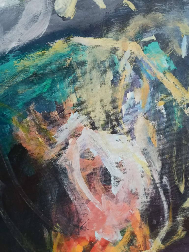 Original Abstract Expressionism Abstract Painting by Magdalena Morey