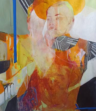 Original Abstract Portrait Paintings by Magdalena Morey