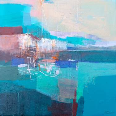 Print of Abstract Seascape Paintings by Magdalena Morey