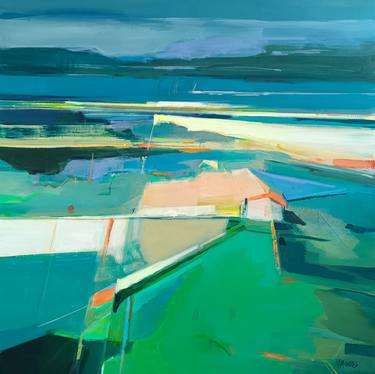 Original Abstract Landscape Paintings by Magdalena Morey