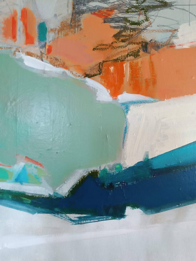 Original Abstract Landscape Painting by Magdalena Morey