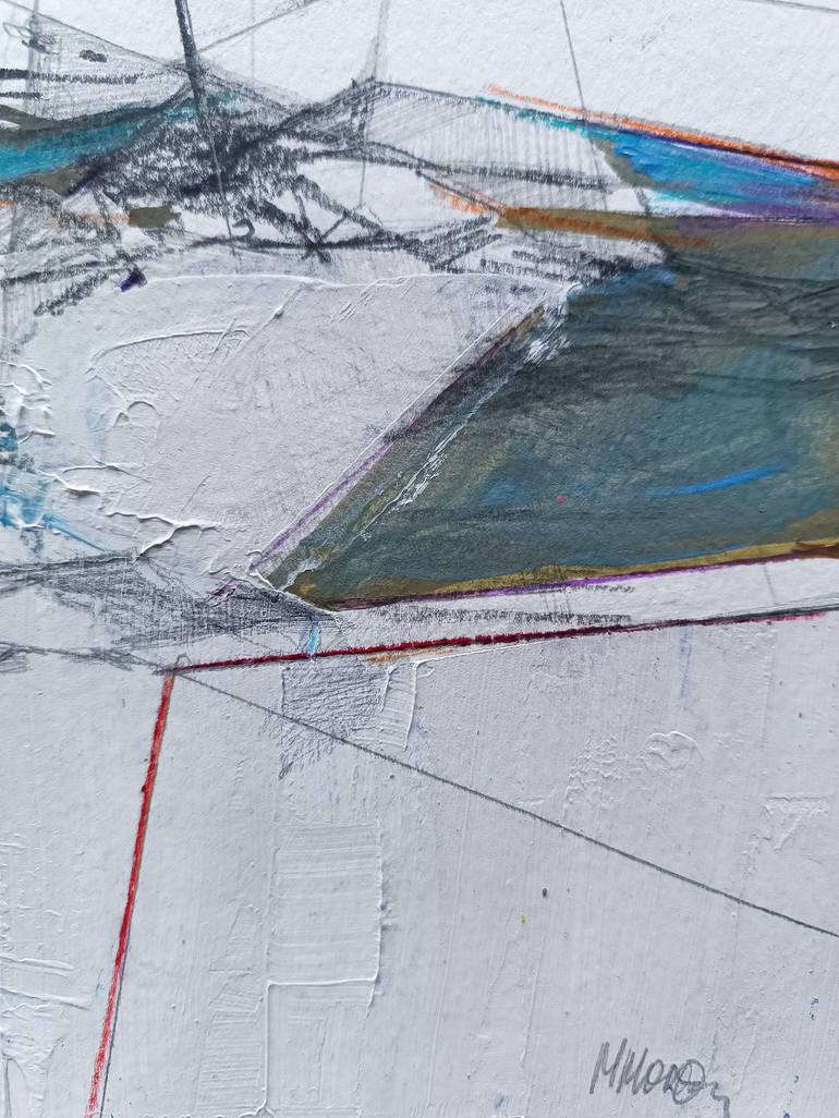 Original Abstract Expressionism Abstract Painting by Magdalena Morey