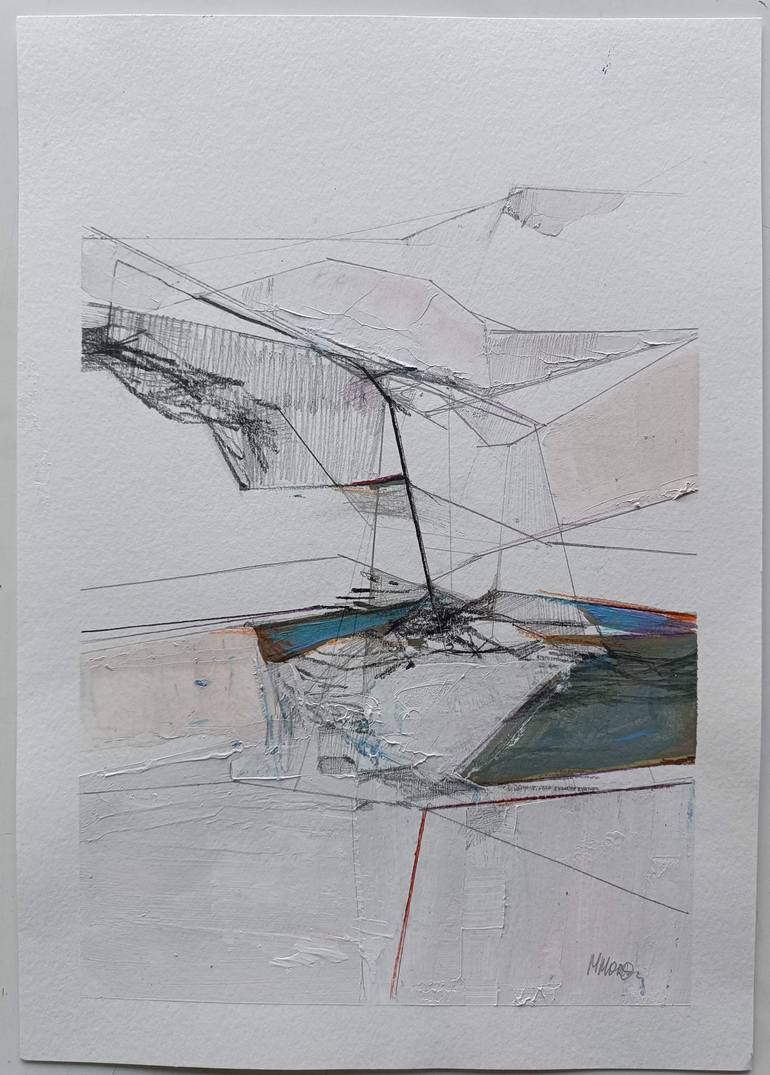 Original Abstract Expressionism Abstract Painting by Magdalena Morey