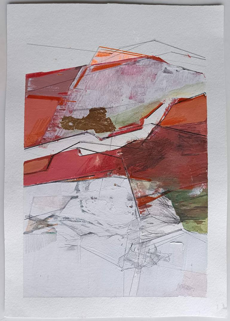 Original Abstract Expressionism Abstract Painting by Magdalena Morey