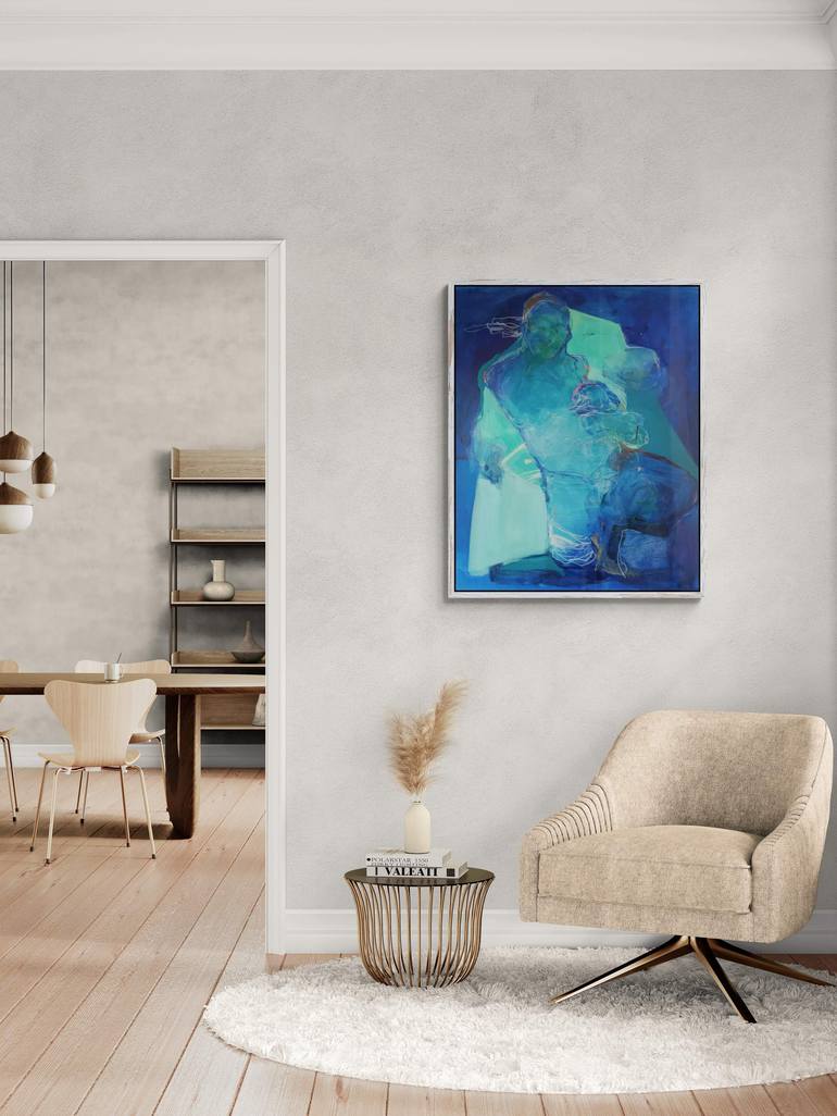 Original Abstract People Painting by Magdalena Morey
