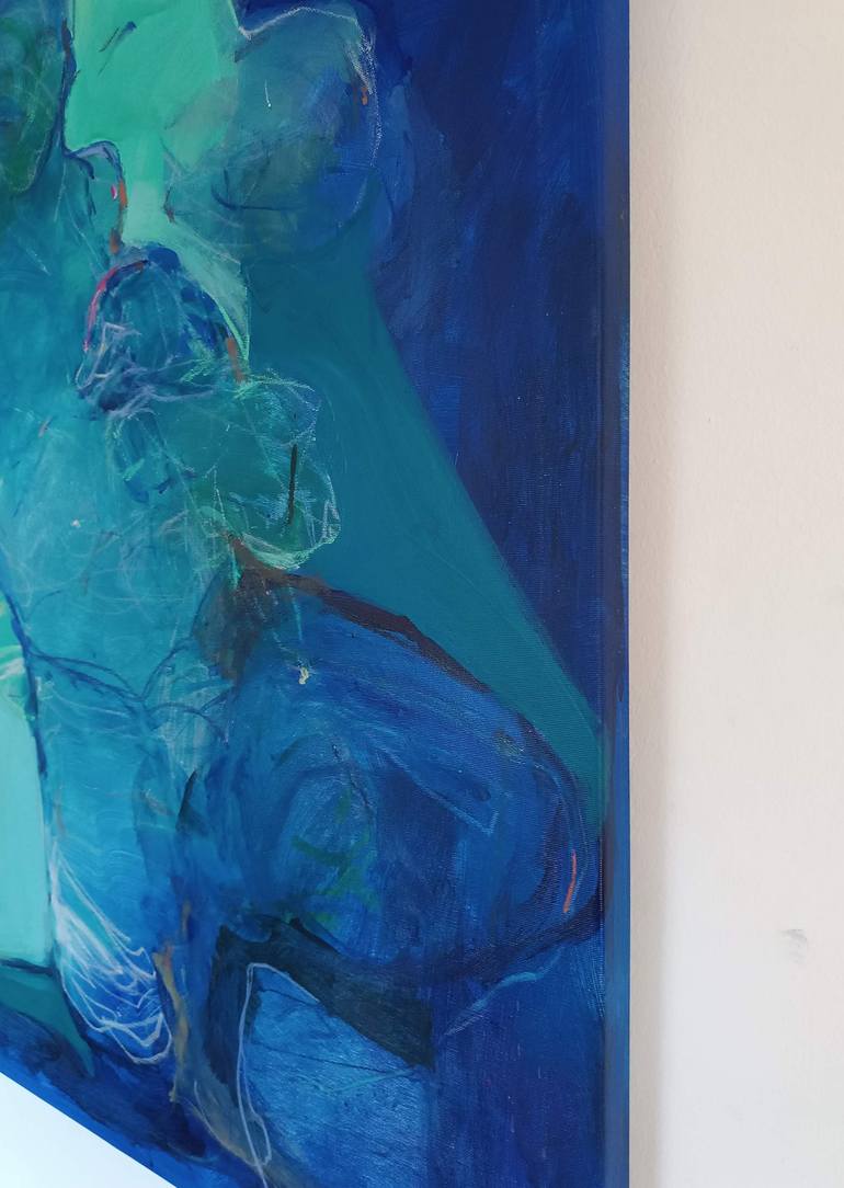 Original Abstract People Painting by Magdalena Morey