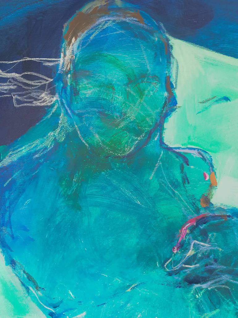 Original Abstract People Painting by Magdalena Morey