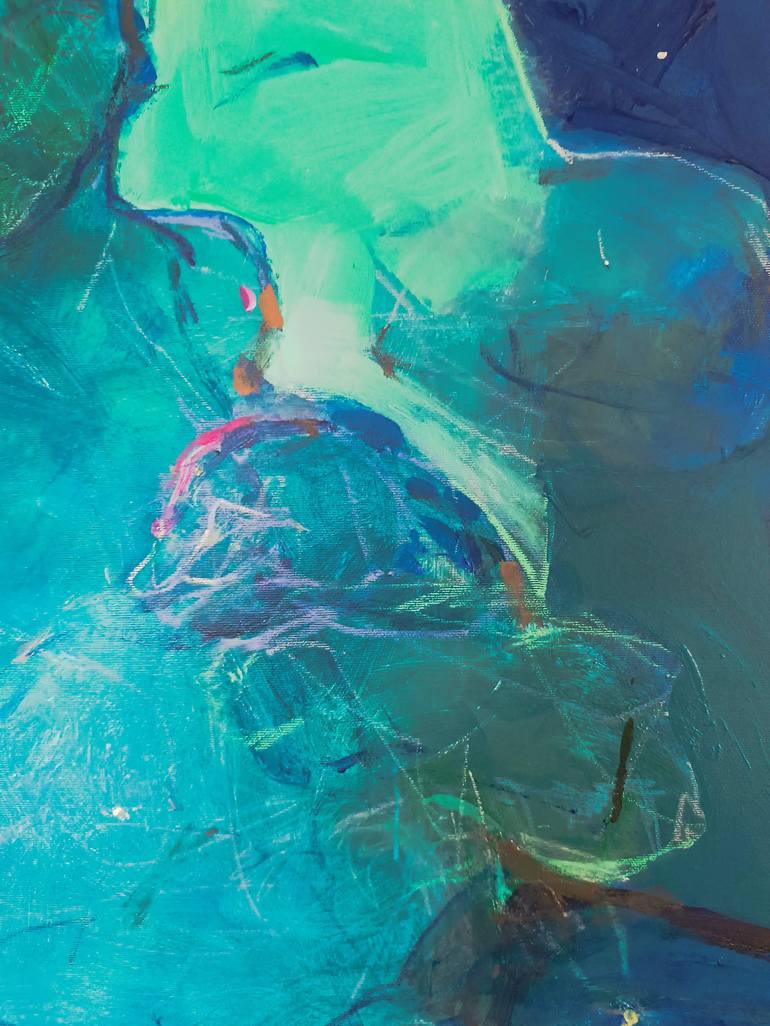 Original Abstract People Painting by Magdalena Morey