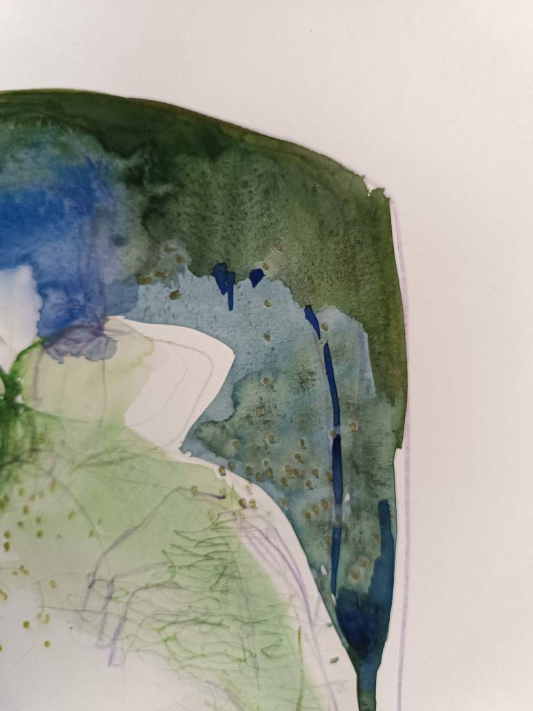 Original Abstract Nature Mixed Media by Magdalena Morey