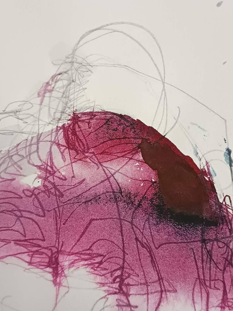 Original Abstract Nature Mixed Media by Magdalena Morey