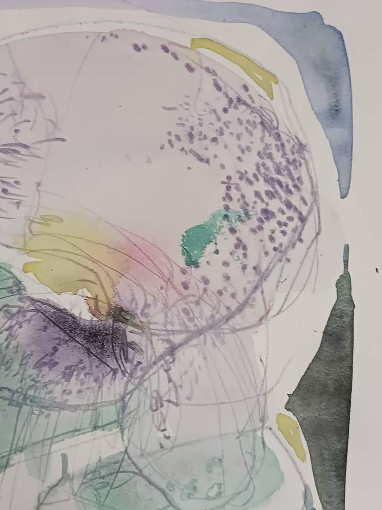Original Abstract Nature Mixed Media by Magdalena Morey