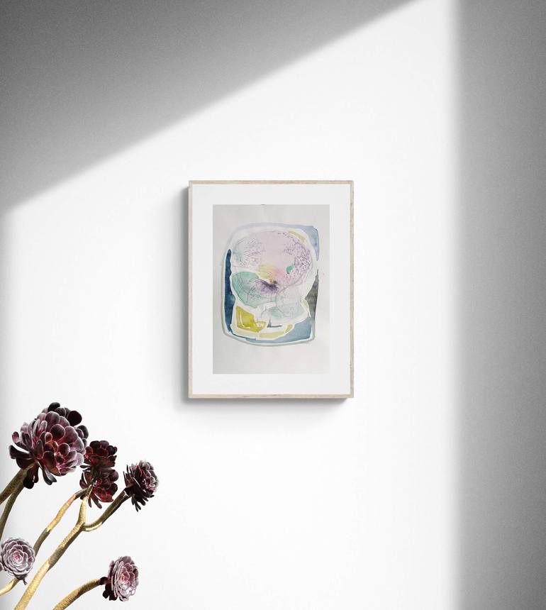 Original Abstract Nature Mixed Media by Magdalena Morey