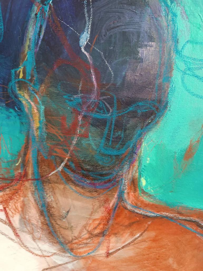 Original Abstract Women Painting by Magdalena Morey