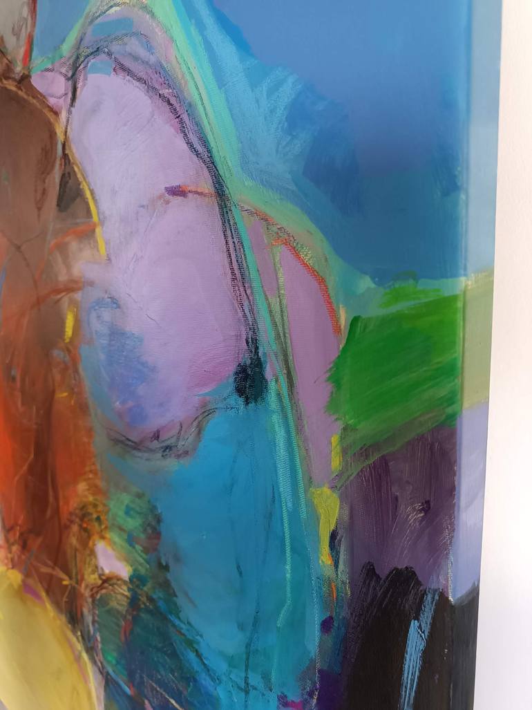 Original Abstract Expressionism Abstract Painting by Magdalena Morey