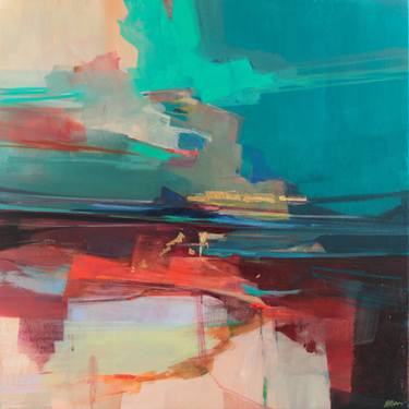 Original Abstract Landscape Painting by Magdalena Morey
