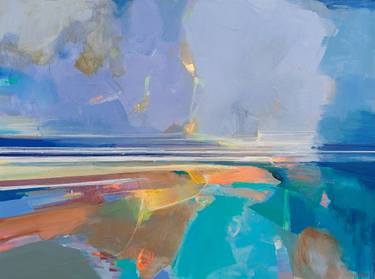Original Abstract Landscape Painting by Magdalena Morey