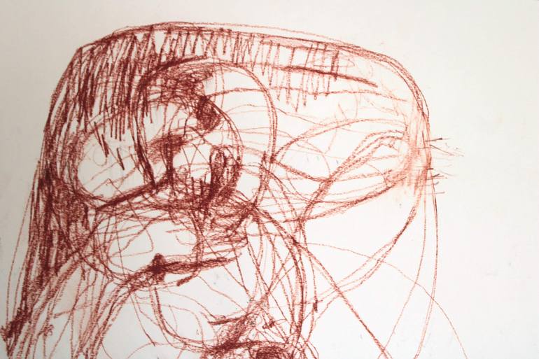 Original Abstract Expressionism Abstract Drawing by Magdalena Morey