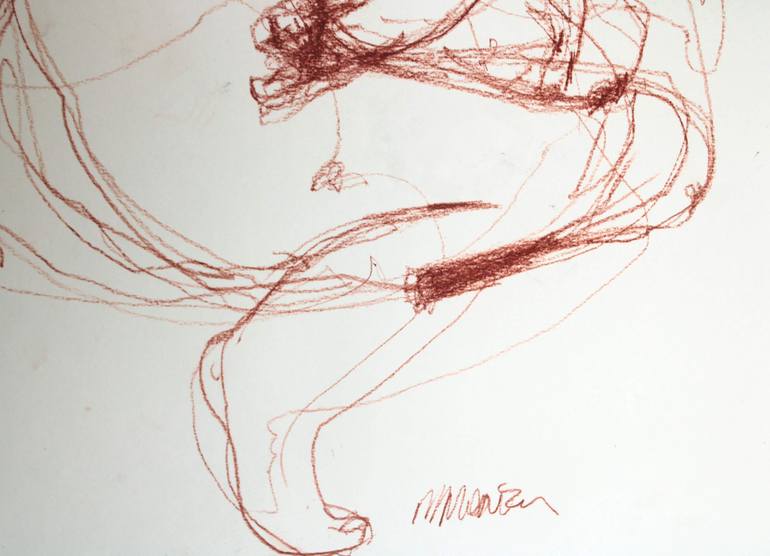 Original Abstract Expressionism Abstract Drawing by Magdalena Morey