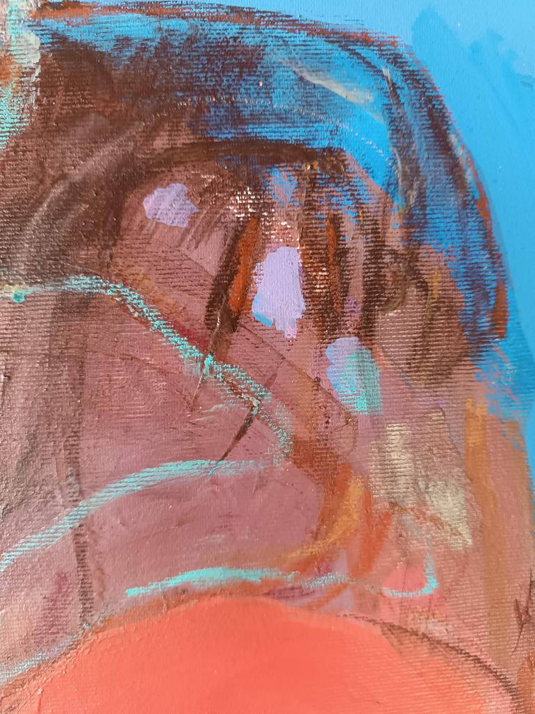 Original Abstract People Painting by Magdalena Morey