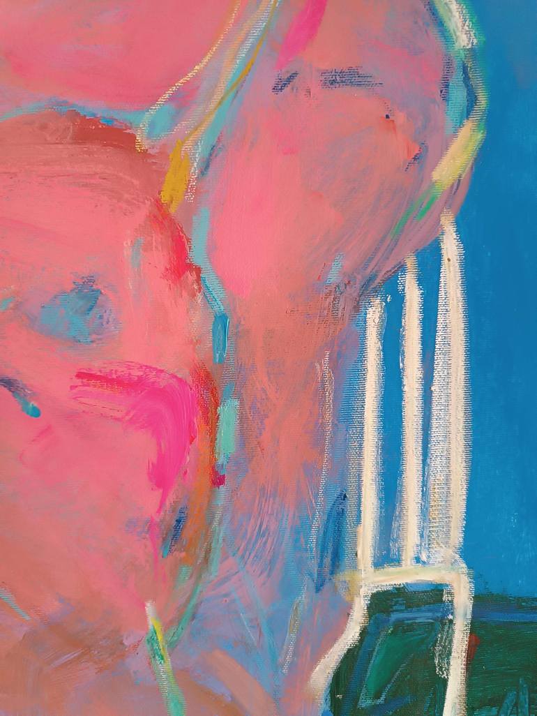 Original Abstract People Painting by Magdalena Morey