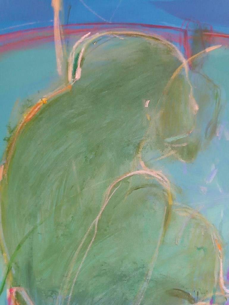 Original Abstract People Painting by Magdalena Morey