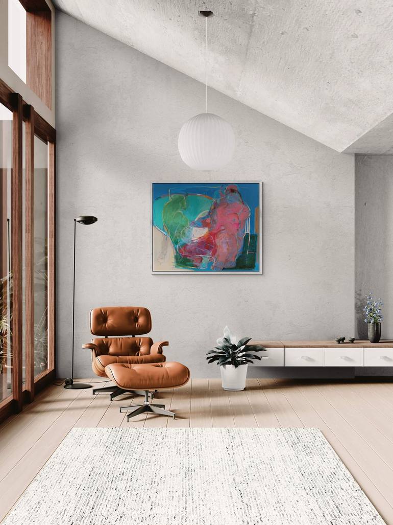 Original Abstract People Painting by Magdalena Morey
