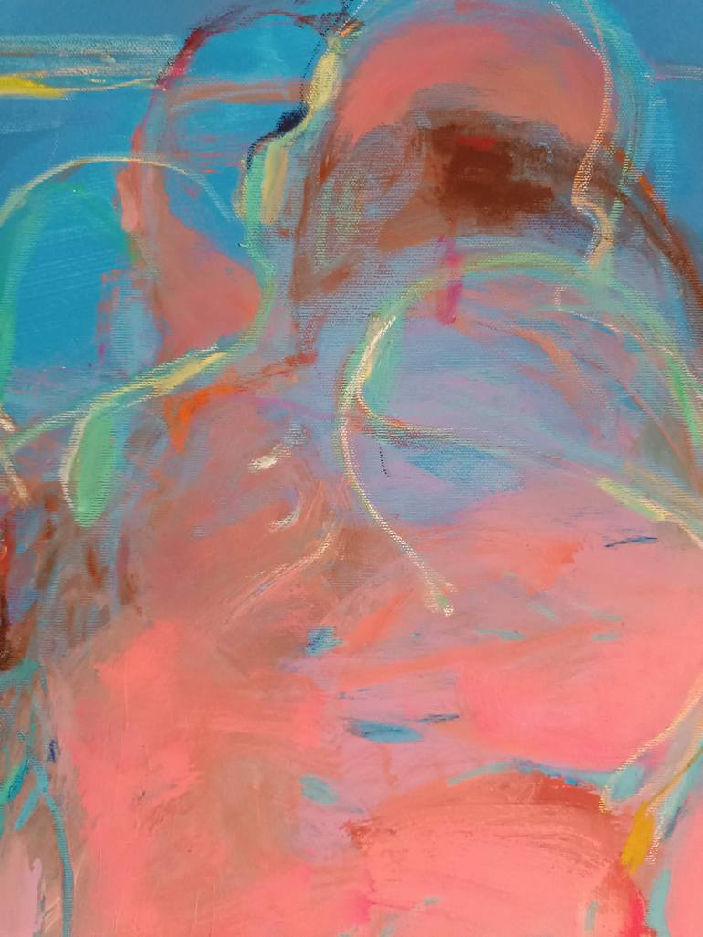 Original Abstract People Painting by Magdalena Morey