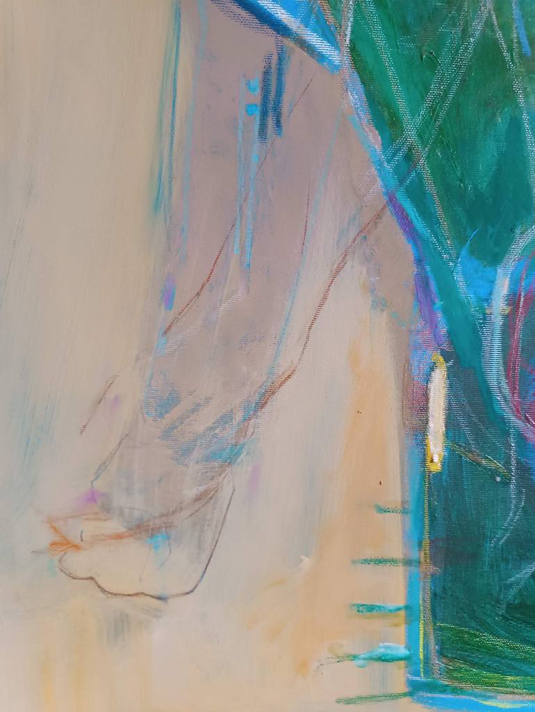 Original Abstract People Painting by Magdalena Morey