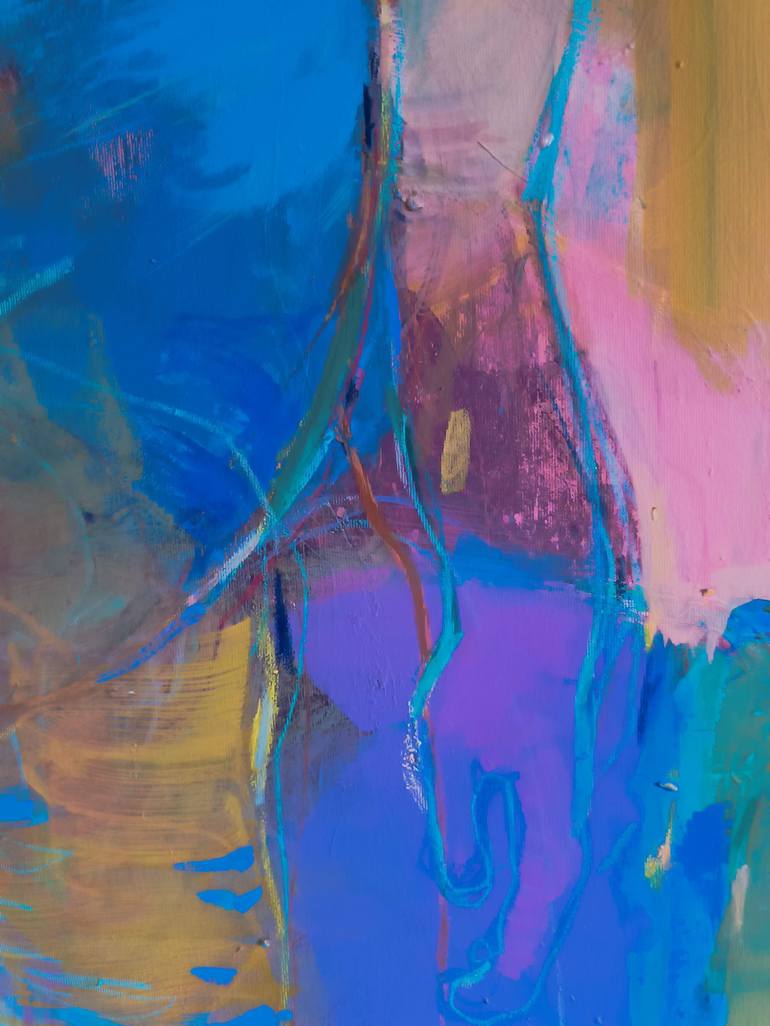 Original Abstract People Painting by Magdalena Morey