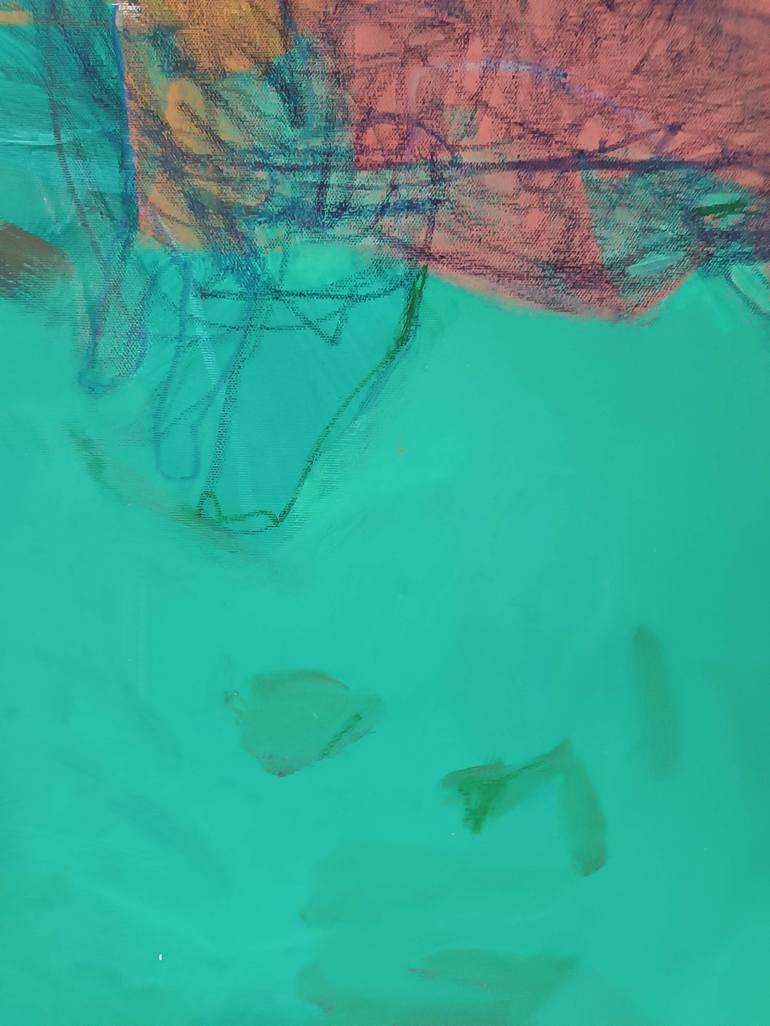 Original Abstract Expressionism Abstract Painting by Magdalena Morey