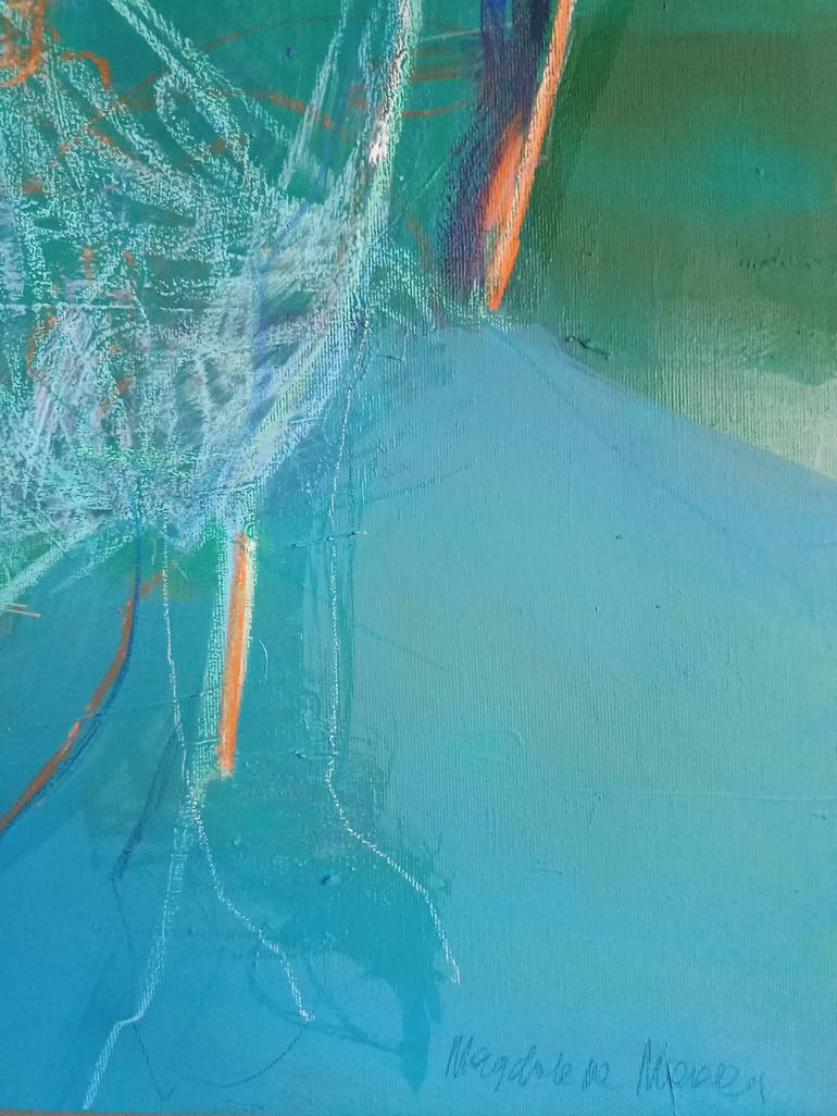 Original Abstract Expressionism Abstract Painting by Magdalena Morey