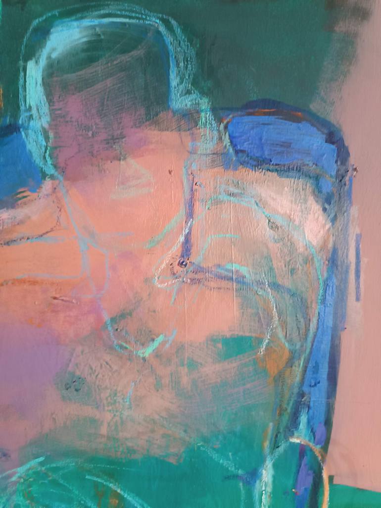 Original Abstract Expressionism Abstract Painting by Magdalena Morey