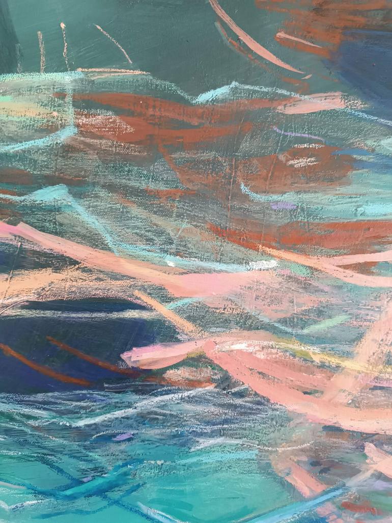 Original Abstract Expressionism Abstract Painting by Magdalena Morey